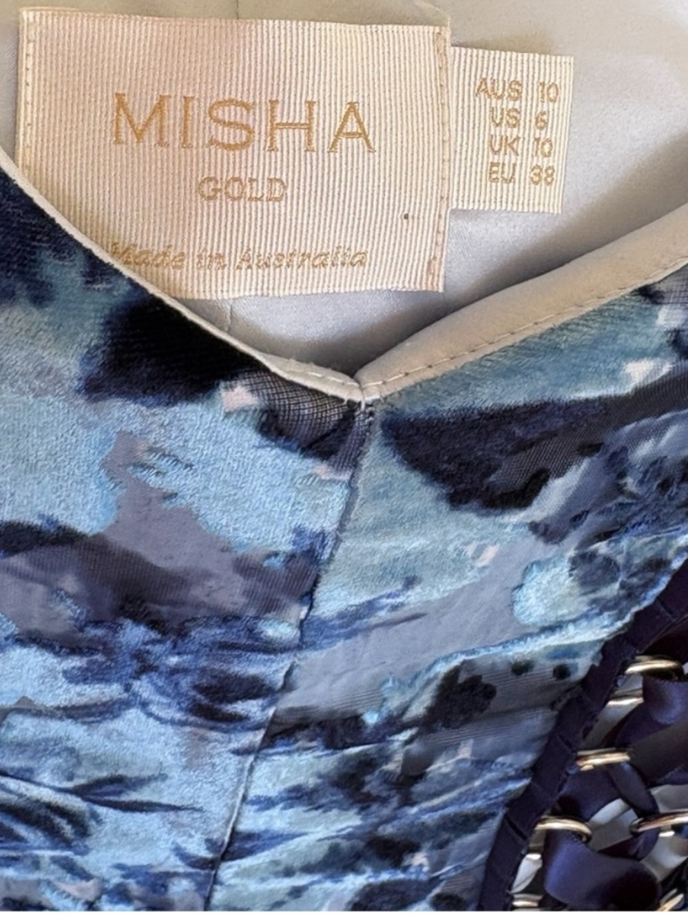 Misha Gold Collection Bump in the Night Fantasy Fairy Floral Corset Dress Size 6 - Picture 4 of 6